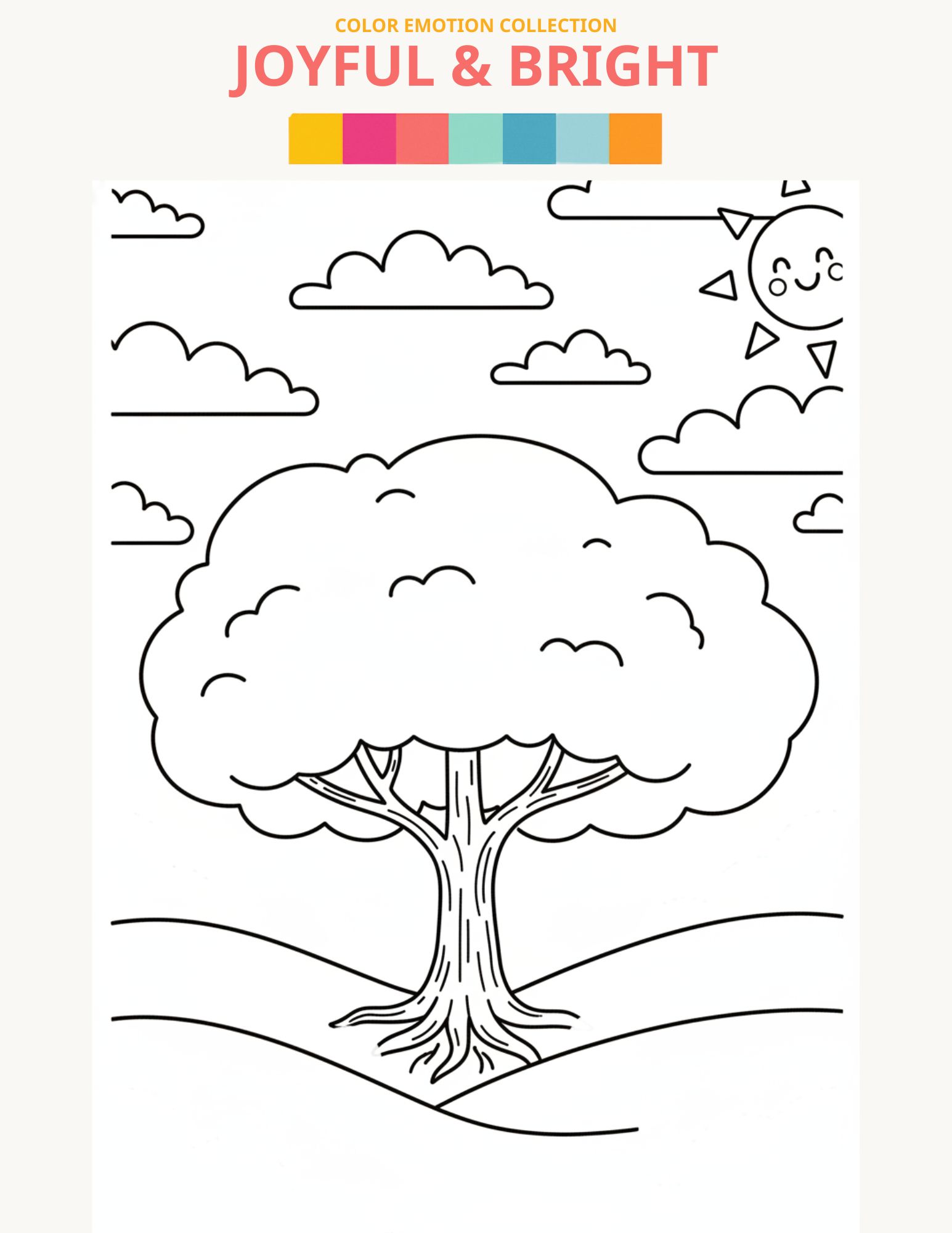 Joyful Bright - Line Art 4