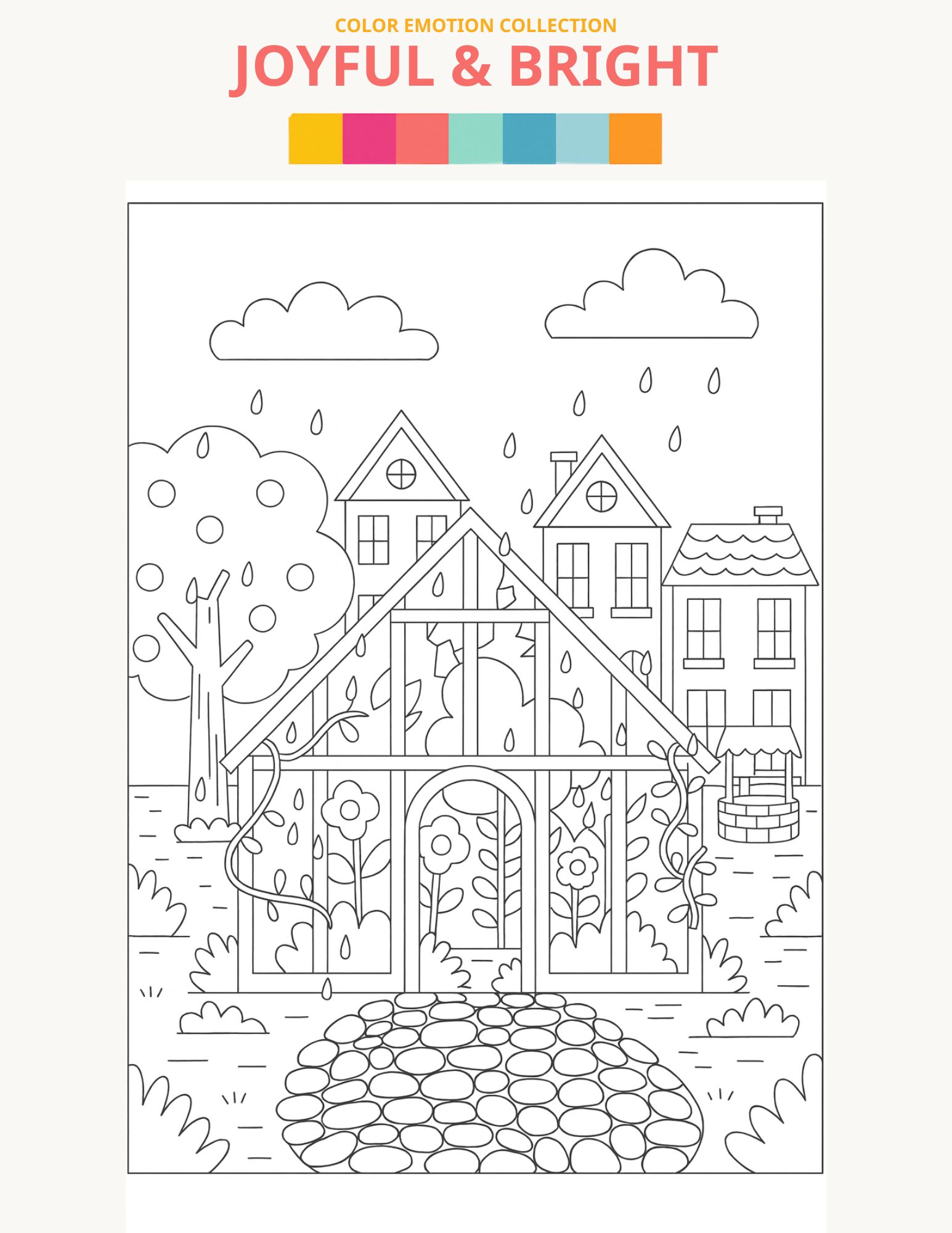 Joyful Bright - Line Art 6