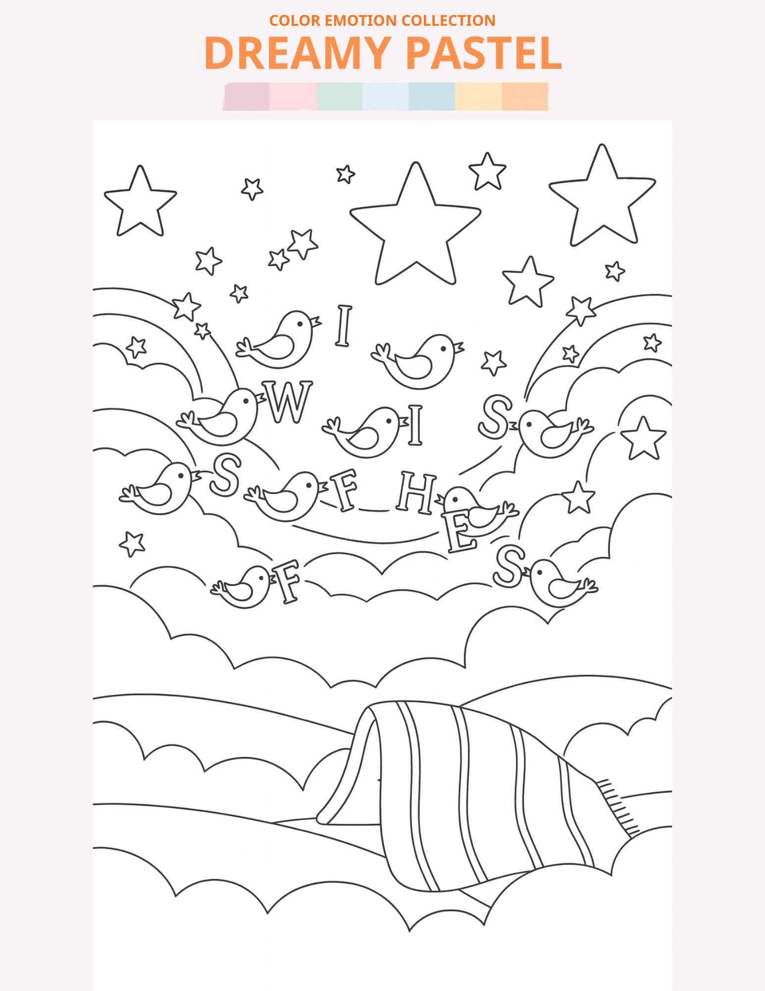 Dreamy Pastel - Line Art 6
