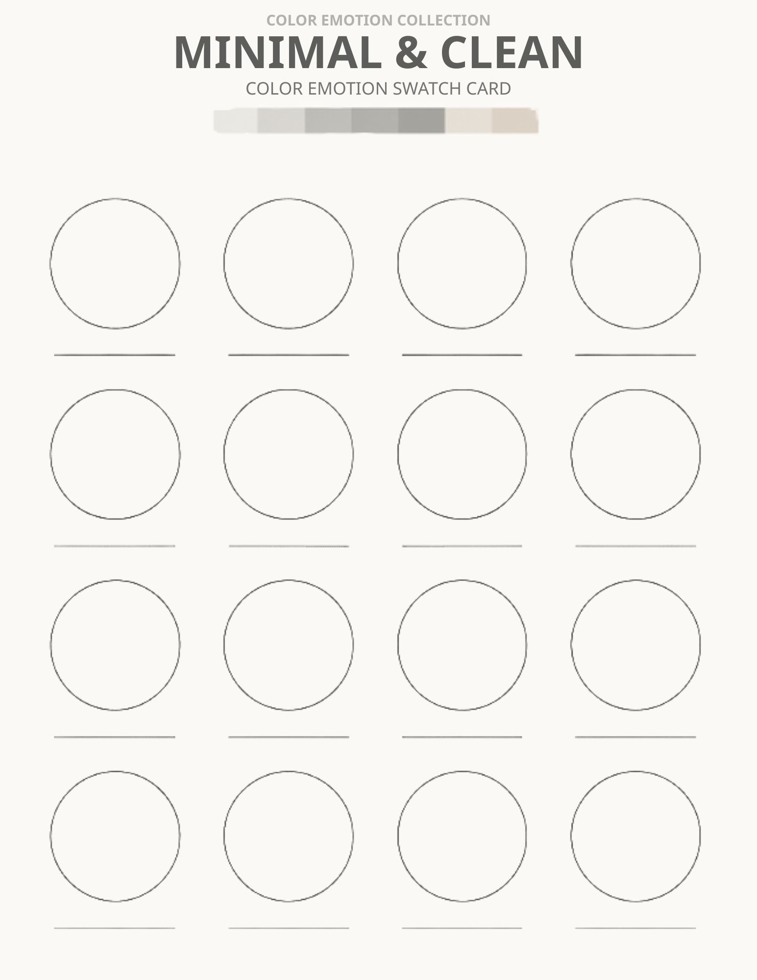 Minimal & Clean - Swatch 1