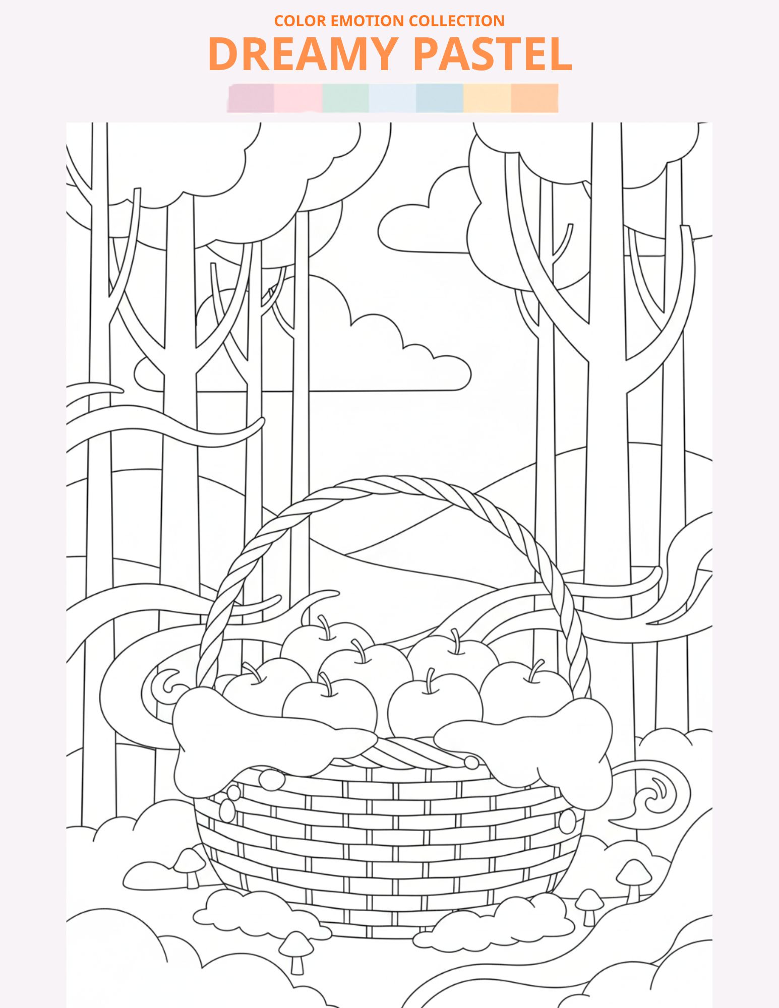 Dreamy Pastel - Line Art 1