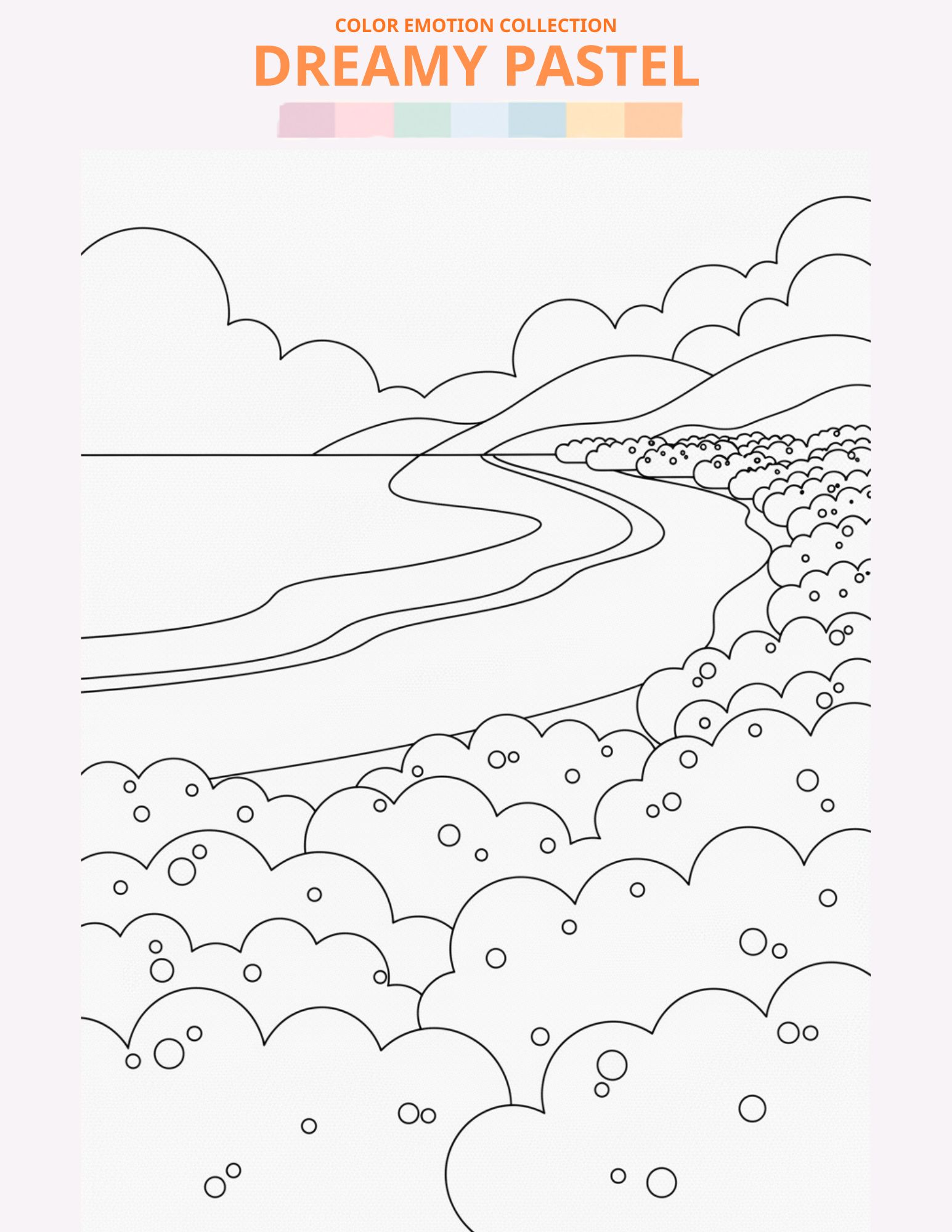 Dreamy Pastel - Line Art 2