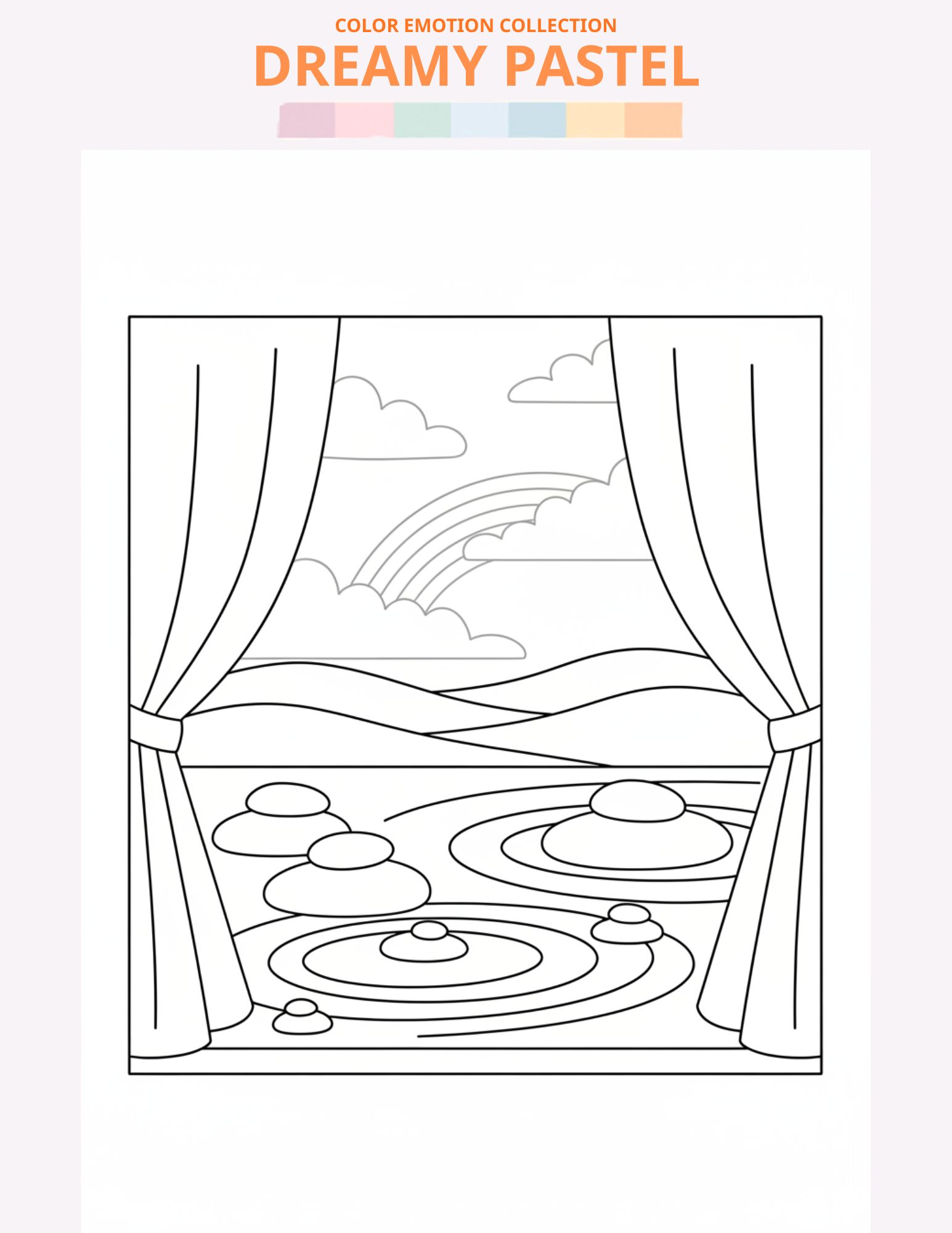 Dreamy Pastel - Line Art 3